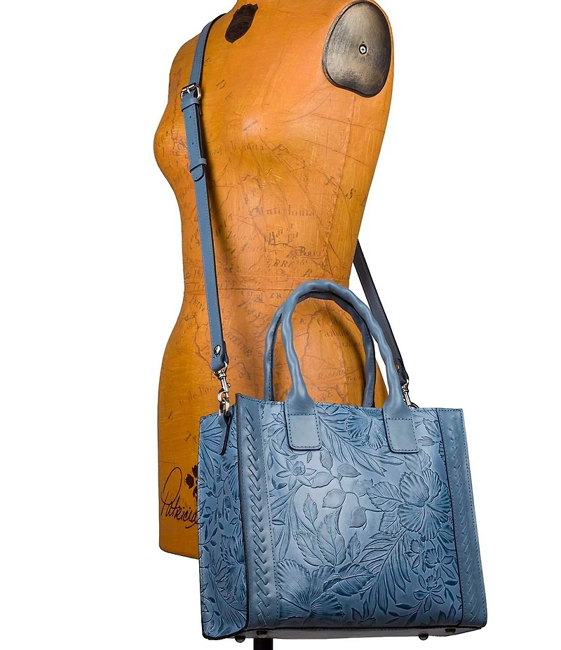Patricia Nash Curry Floral Embossed Tote Bag