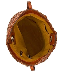 Patricia Nash Darcy Woven Crossbody Bucket Bag