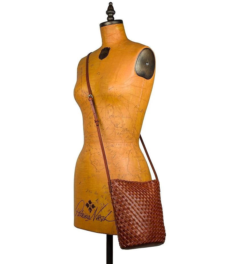 Patricia Nash Darcy Woven Crossbody Bucket Bag