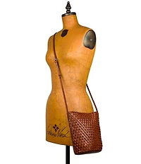 Patricia Nash Darcy Woven Crossbody Bucket Bag