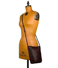 Patricia Nash Darcy Woven Crossbody Bucket Bag