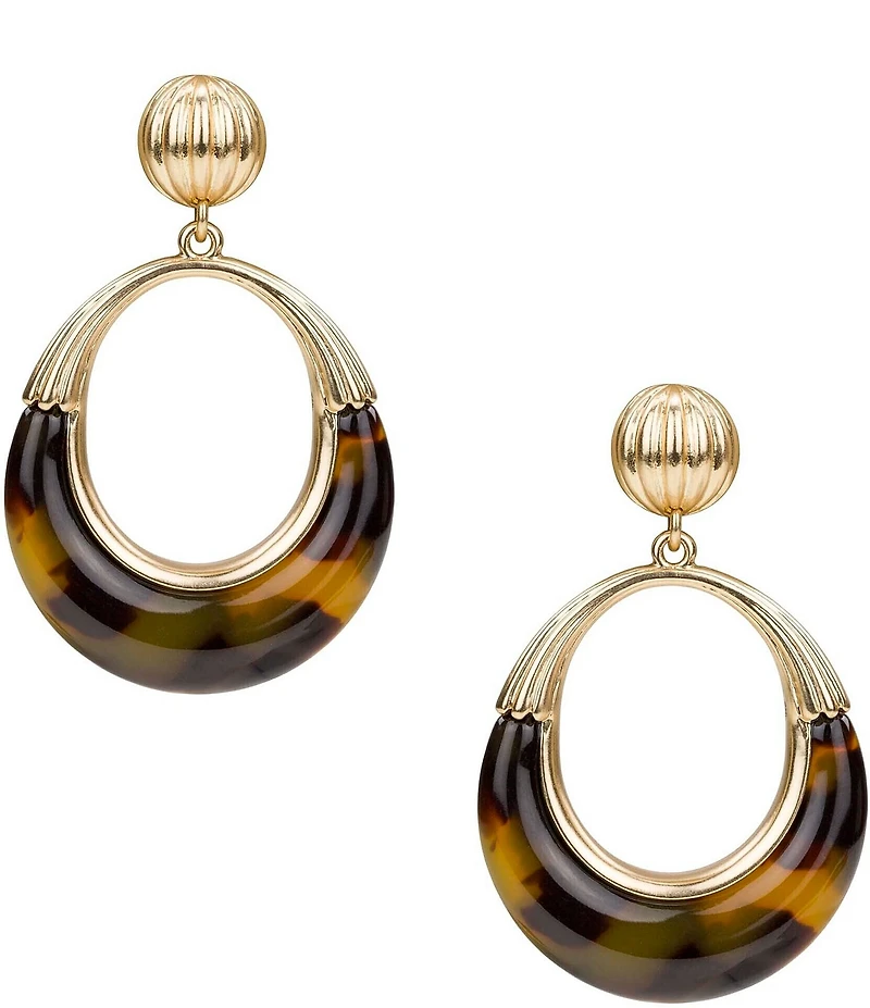 Patricia Nash Doorknocker Orbital Drop Earrings
