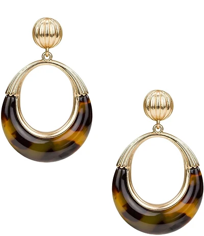 Patricia Nash Doorknocker Orbital Drop Earrings