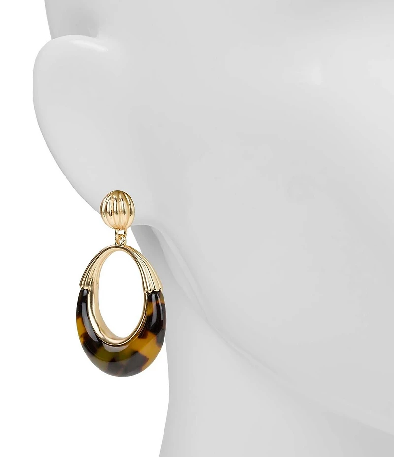 Patricia Nash Doorknocker Orbital Drop Earrings