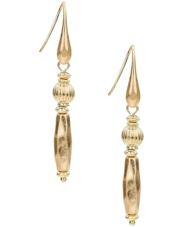 Patricia Nash Double Bead Linear Earrings