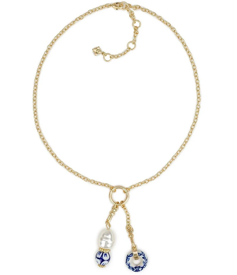 Patricia Nash Double Charm Short Pendant Necklace