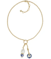 Patricia Nash Double Charm Short Pendant Necklace