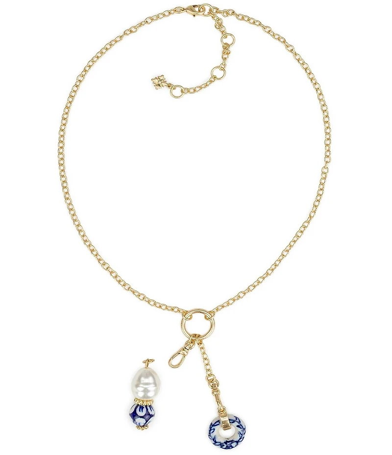 Patricia Nash Double Charm Short Pendant Necklace