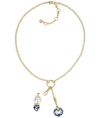 Patricia Nash Double Charm Short Pendant Necklace