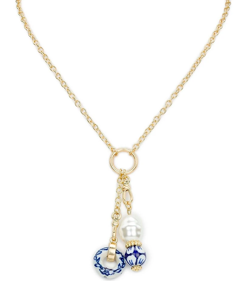 Patricia Nash Double Charm Short Pendant Necklace