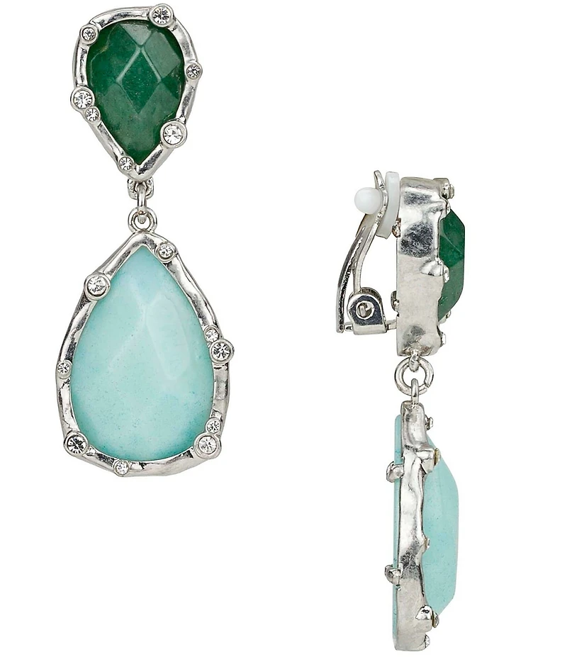 Patricia Nash Double Drop Clip Earrings
