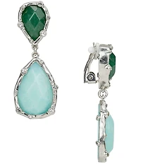 Patricia Nash Double Drop Clip Earrings