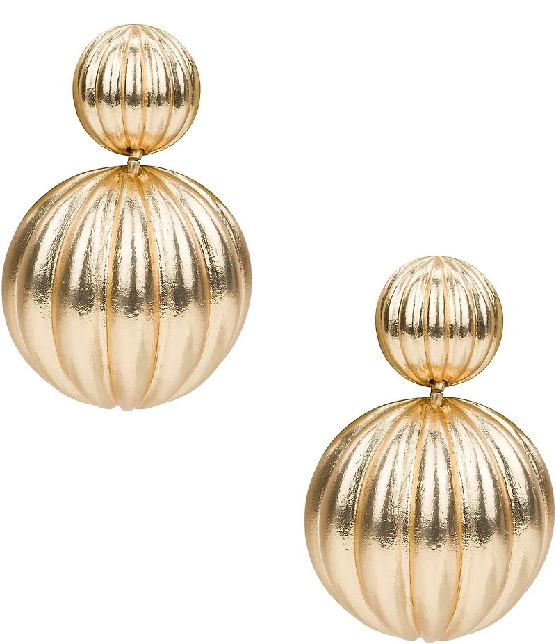 Patricia Nash Double Scalloped Drop Earrings