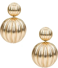 Patricia Nash Double Scalloped Drop Earrings