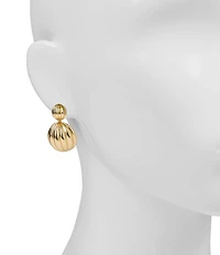 Patricia Nash Double Scalloped Drop Earrings