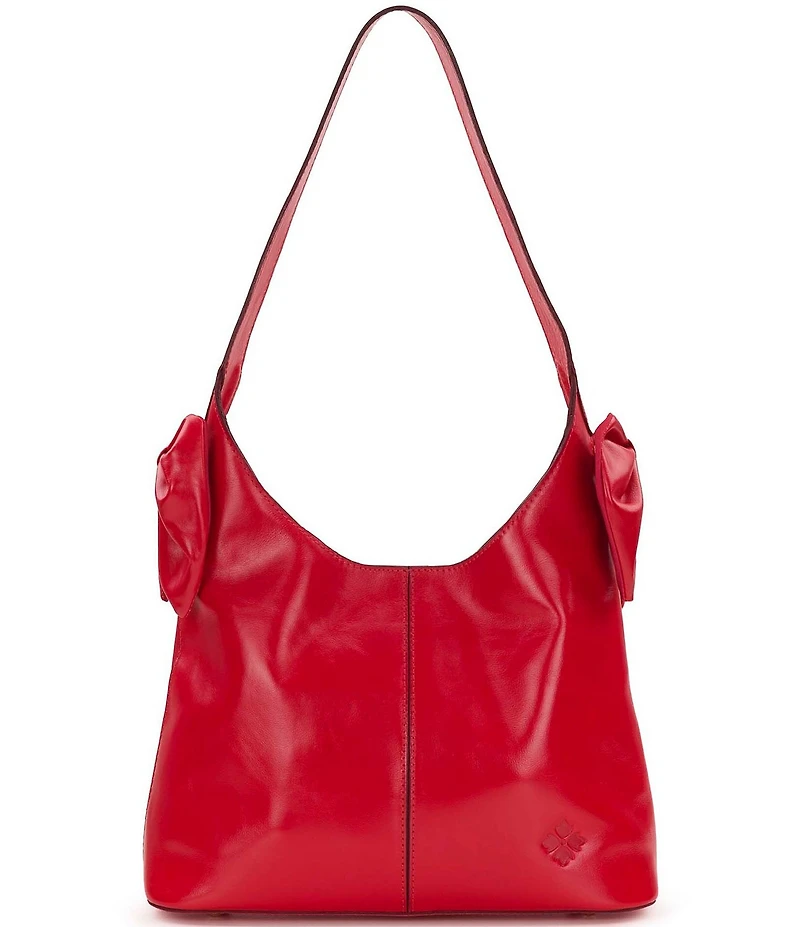 Patricia Nash Emilie Leather Bow Detail Hobo Shoulder Bag
