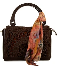 Patricia Nash Estelle Straw Satchel Tote