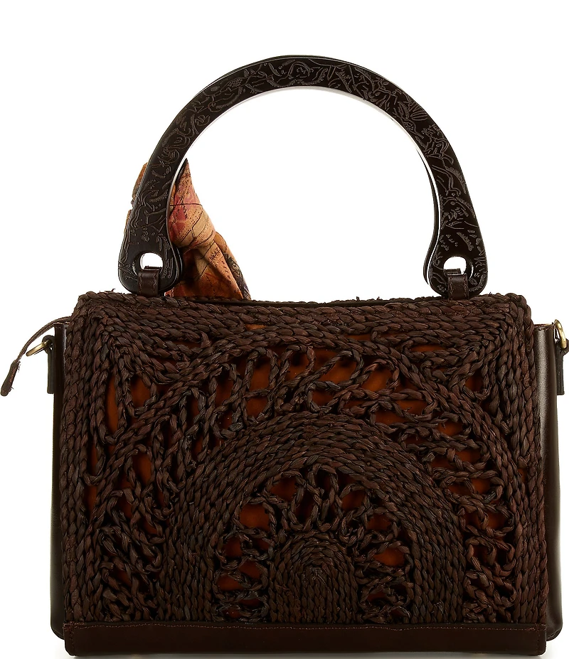 Patricia Nash Estelle Straw Satchel Tote