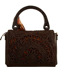 Patricia Nash Estelle Straw Satchel Tote