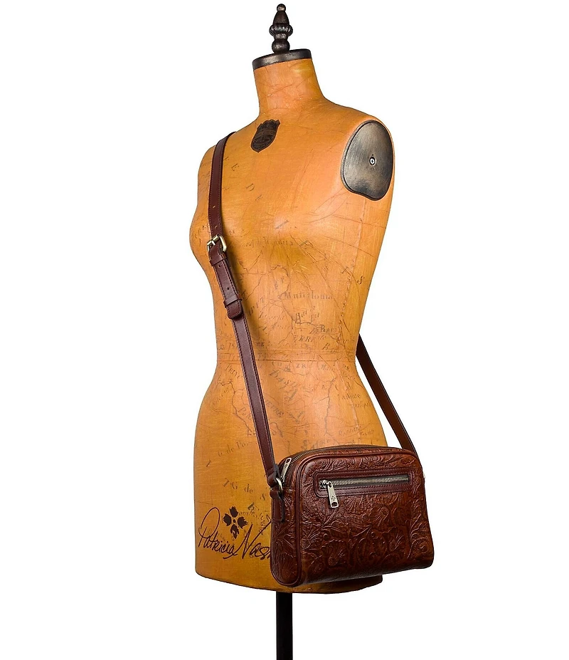 Patricia Nash Evia Tooled Crossbody Bag