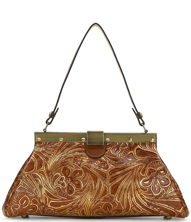 Patricia Nash Ferrara Grape Leaf Embossed Shoulder Bag