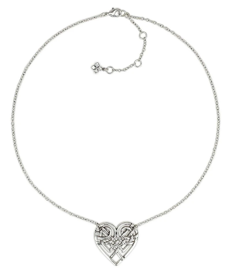 Patricia Nash Filigree Open Heart Short Pendant Necklace