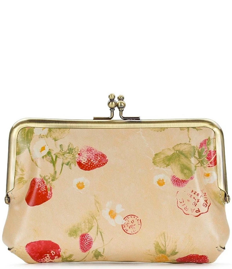 Patricia Nash Fira Strawberry Frame Pouch Wallet Bag