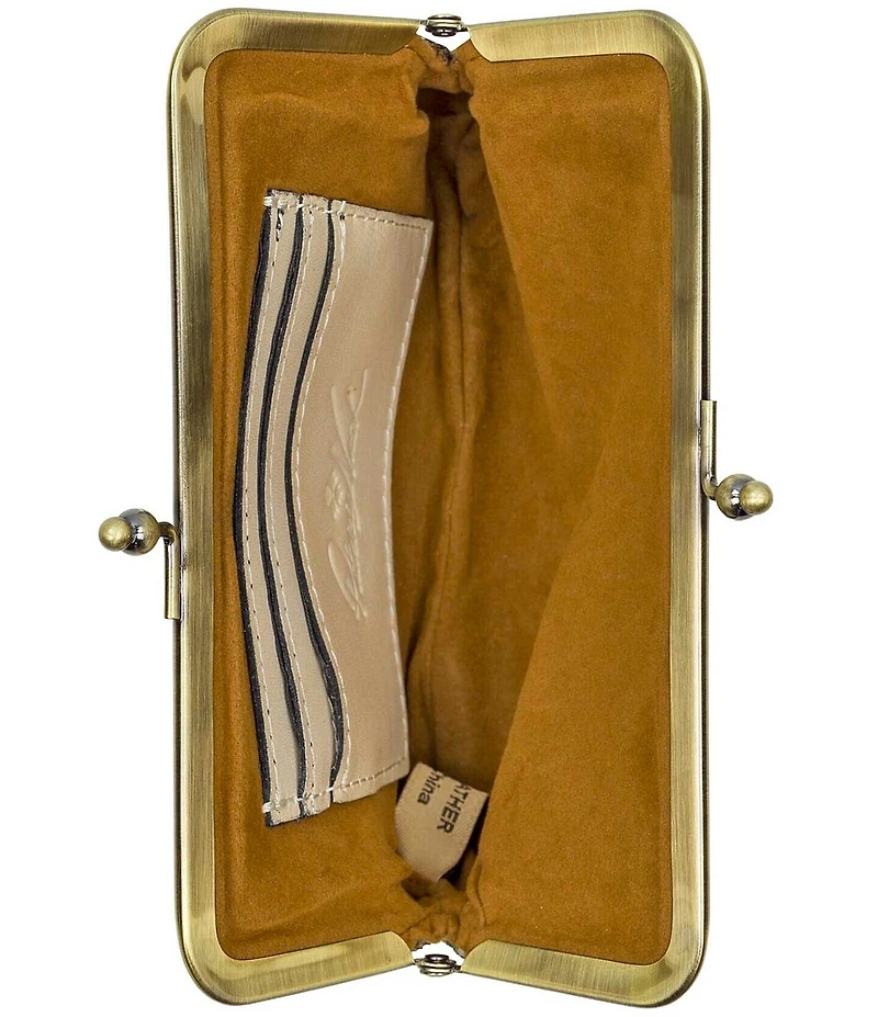 Patricia Nash Fira Strawberry Frame Pouch Wallet Bag