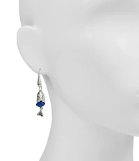 Patricia Nash Fish Blue Marque Drop Earrings