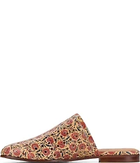 Patricia Nash Flavia Woven Floral Print Leather Mules