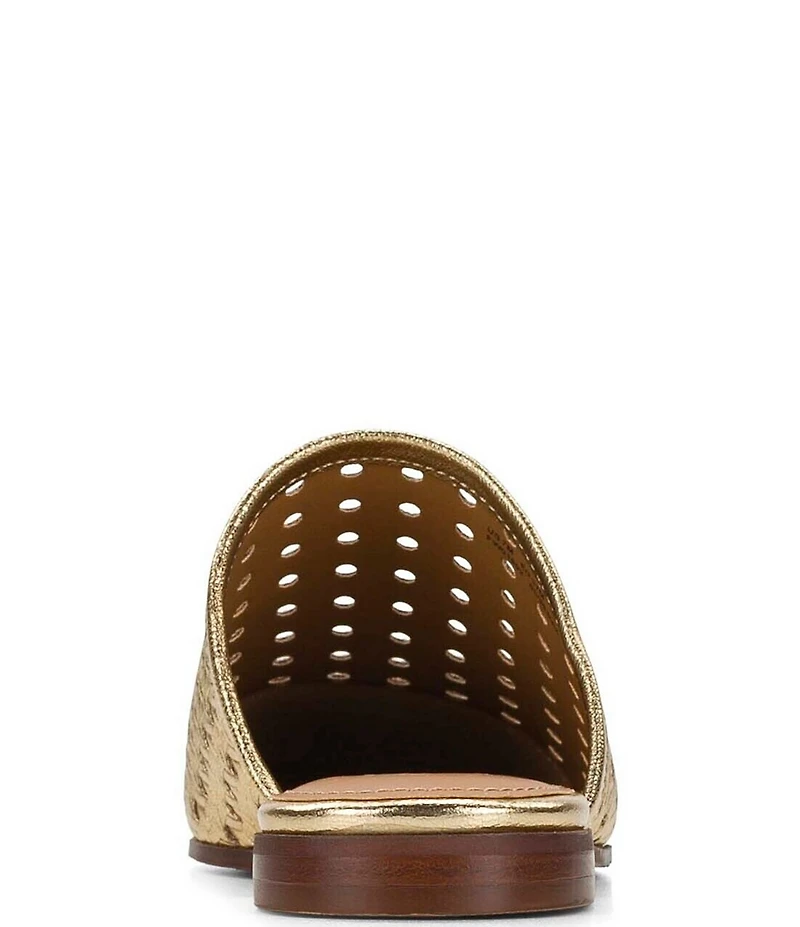 Patricia Nash Flavia Woven Metallic Leather Mules