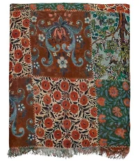 Patricia Nash Floral Patchwork Oblong Scarf