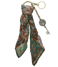 Patricia Nash Floral Patchwork Scarf Key Chain