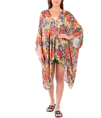 Patricia Nash Floral Print Ruana