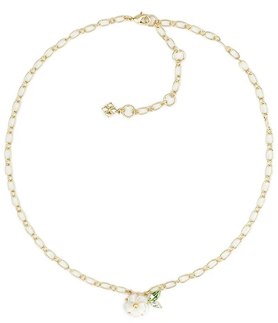 Patricia Nash Flower Chain Short Pendant Necklace