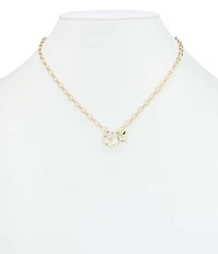 Patricia Nash Flower Chain Short Pendant Necklace