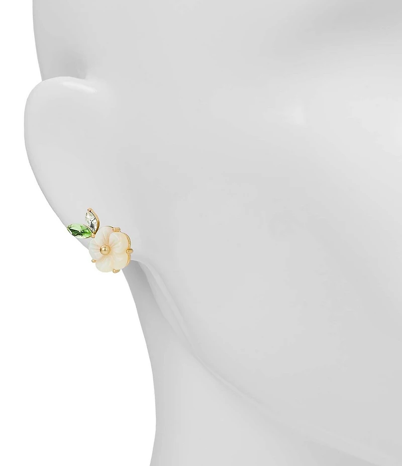 Patricia Nash Flower Mother Of Pearl Stud Earrings