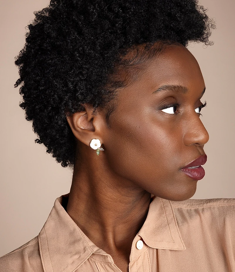 Patricia Nash Flower Mother Of Pearl Stud Earrings