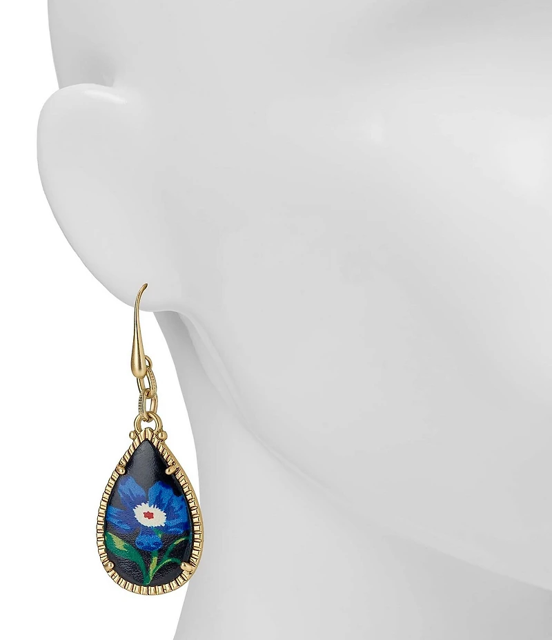 Patricia Nash Flower Teardrop Drop Earrings