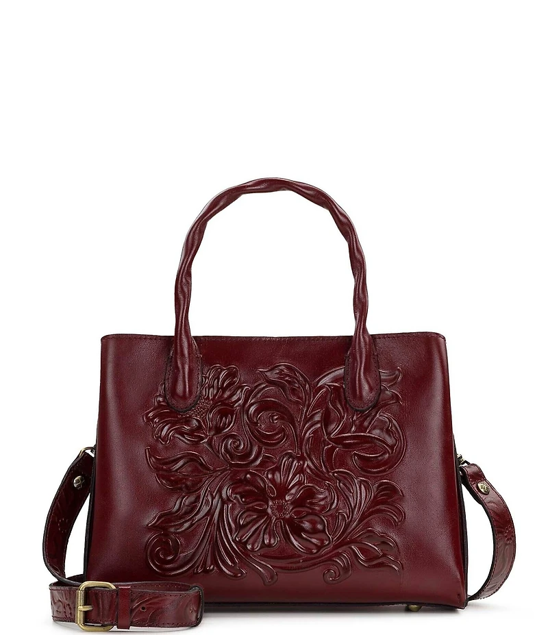 Patricia Nash Genovese Floral Embossed Satchel Bag