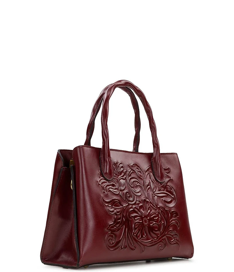 Patricia Nash Genovese Floral Embossed Satchel Bag