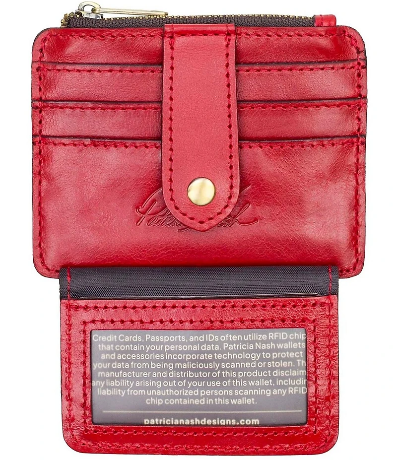 Patricia Nash Cassis Grecian Rose ID Case