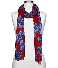 Patricia Nash Grecian Rose Print Sheer Scarf