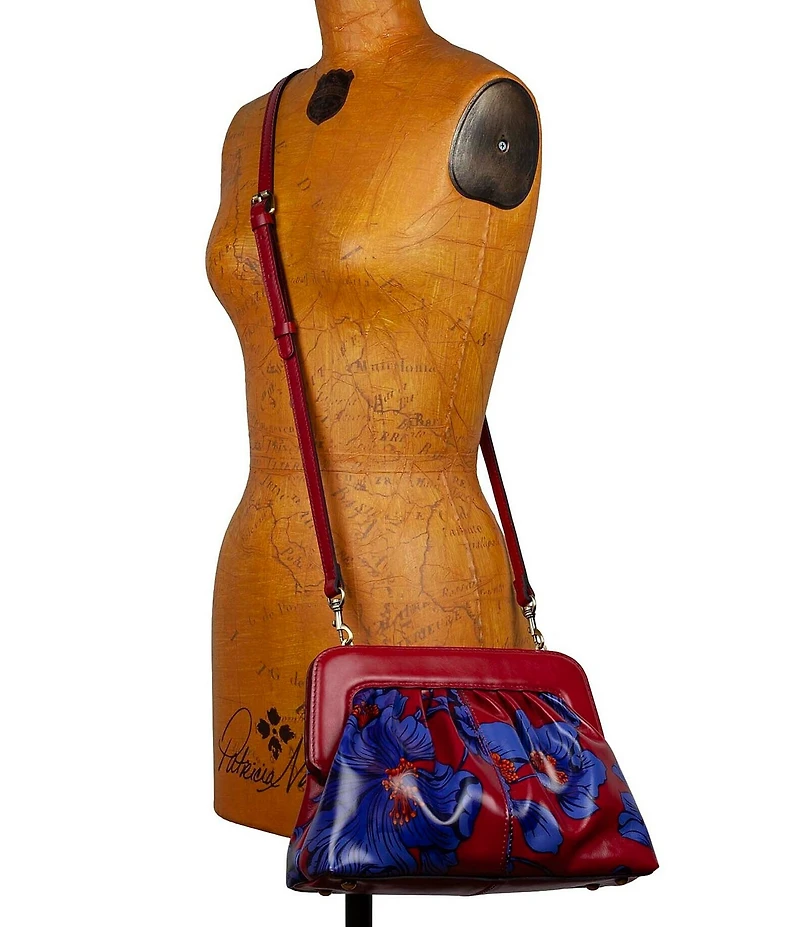 Patricia Nash Zelia Grecian Rose Frame Convertible Shoulder Bag