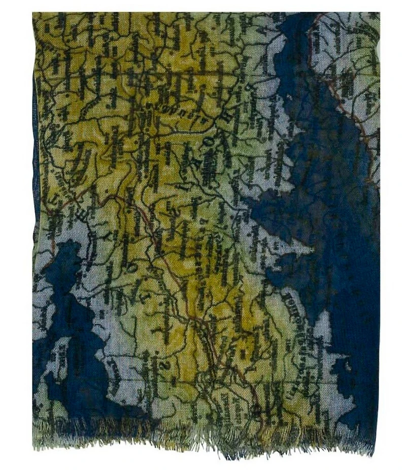 Patricia Nash Greek Map Oblong Scarf