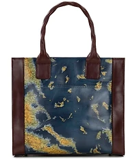 Patricia Nash Curry Greek Map Print Tote Bag