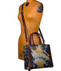 Patricia Nash Curry Greek Map Print Tote Bag