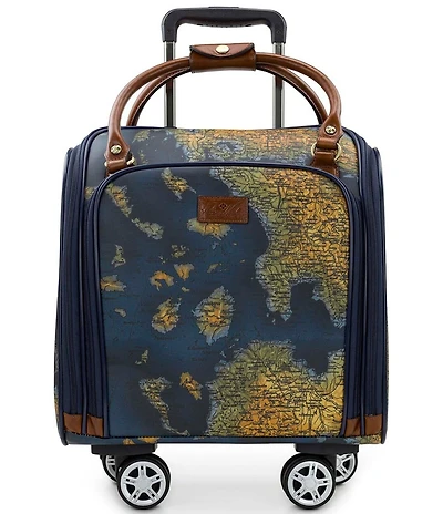 Patricia Nash Greek Map Soft Side Collection 18#double; Underseater Spinner