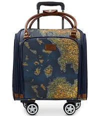 Patricia Nash Greek Map Soft Side Collection 18#double; Underseater Spinner