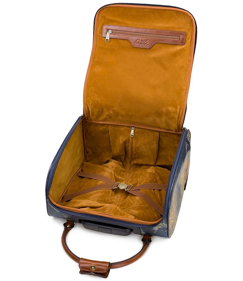 Patricia Nash Greek Map Soft Side Collection 18#double; Underseater Spinner